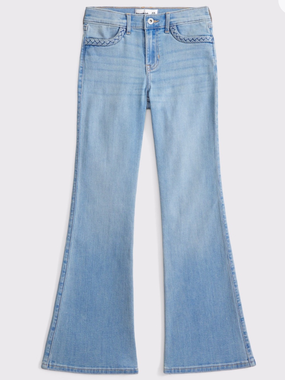 Abercrombie Girls High Rise Flare Jeans 7/8